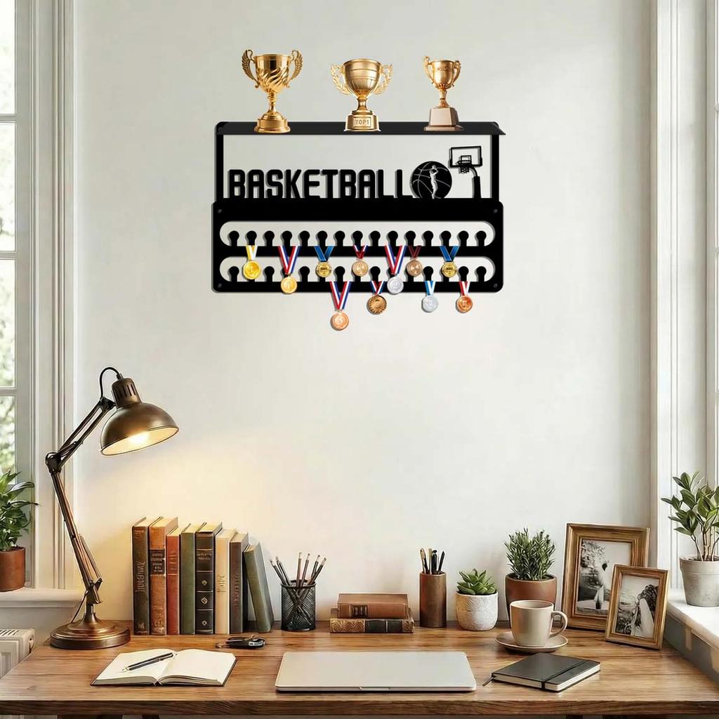 Wandmontage Displayrek met Haken voor Onderscheidingen en Certificaten JH26130
