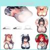 Sevimli İki Boyutlu 3d Göğüs Anime Mouse Pad Yumuşak Ergonomik Tasarımla