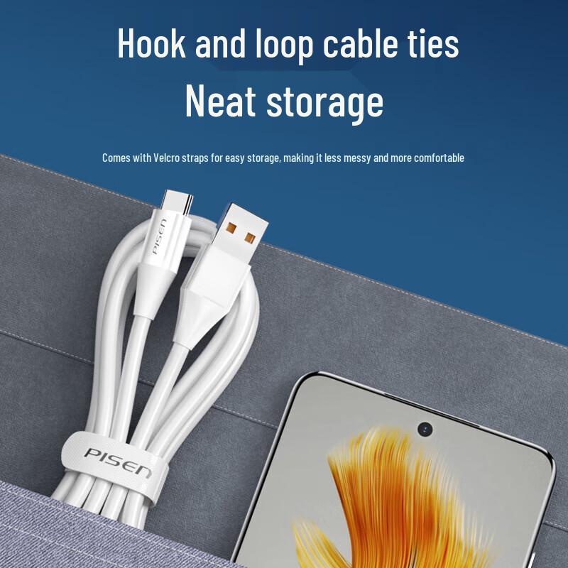 PISEN Type-C 100W 6A Fast Charging Data Cable