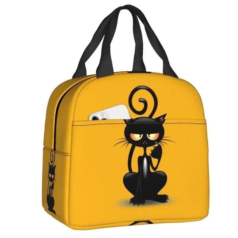 Cat Lunch Bag Women Reusable Cooler Thermal Insulated Lunch Box for School Multifunction Food Bento Box