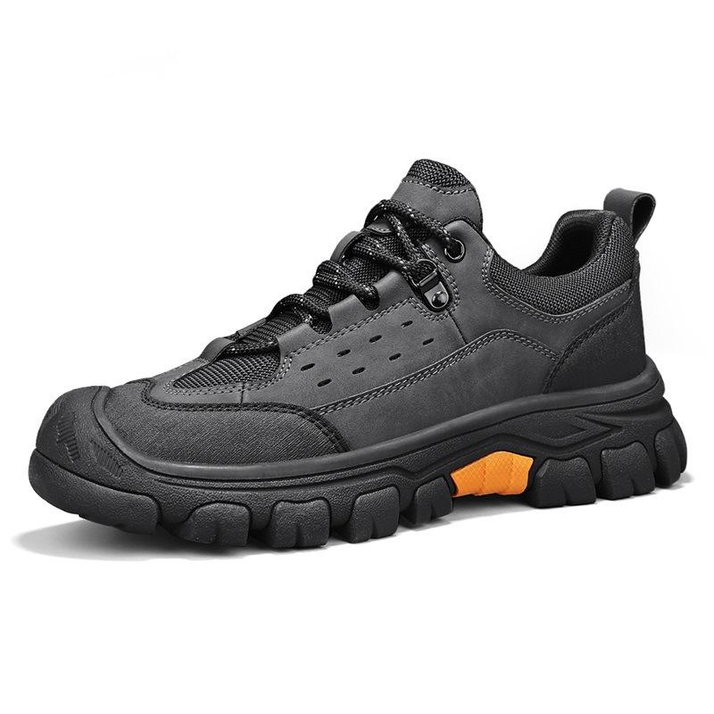 Popular Autumn New Men's Shoes Leather Breathable Sports Outdoor Leisure Mountaineering Men's Shoes