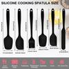 6pcs Food-Grade Silicone Baking Tool Set - High-Temperature Resistant Spatula and Brush Combination,Suitable for Cake Decoration/Cooking/Barbecue