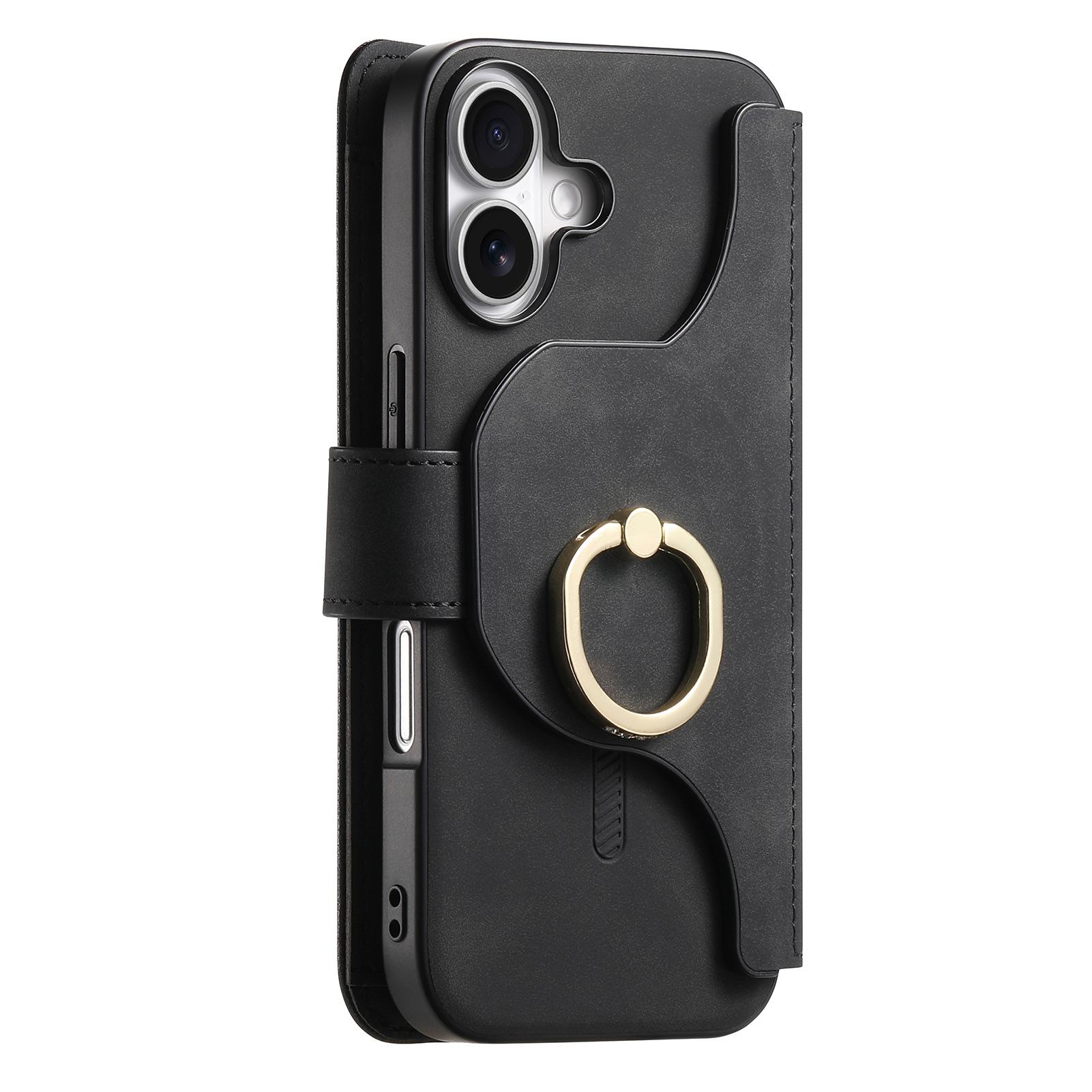 

Трансграничное применение Чехол для мобильного телефона Apple 16 Pro Магнитная сумка для карт 14 Pro Кронштейн для хранения iPhone15 Защитный чехол iPhone 6Plus чёрный