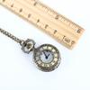 New Fashion Vintage Pocket Watch Alloy Roman Number Dual Time Display Clock Necklace Chain Watches Birthday Gifts