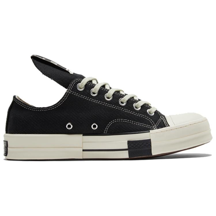 Converse Rick Owens x DRKSHDW DRKSTAR Chuck 70 Low 'Black' Men's 172347C