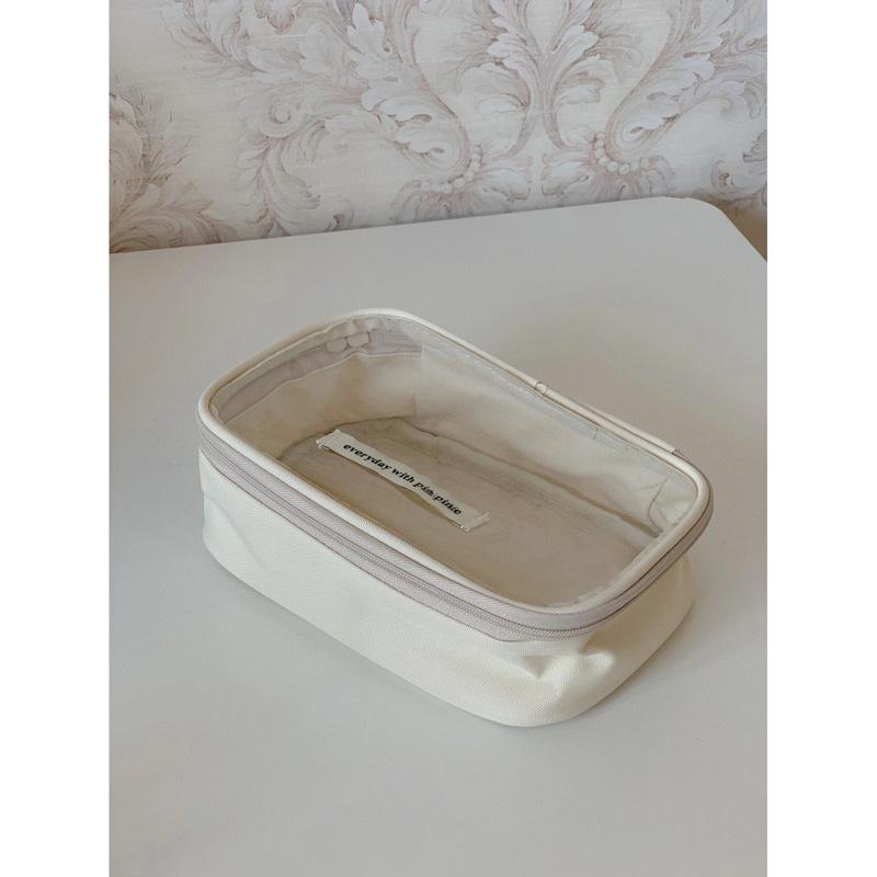 Large Capacity Makeup Bag Storage Bag Transparent Fashion Portable Handbag