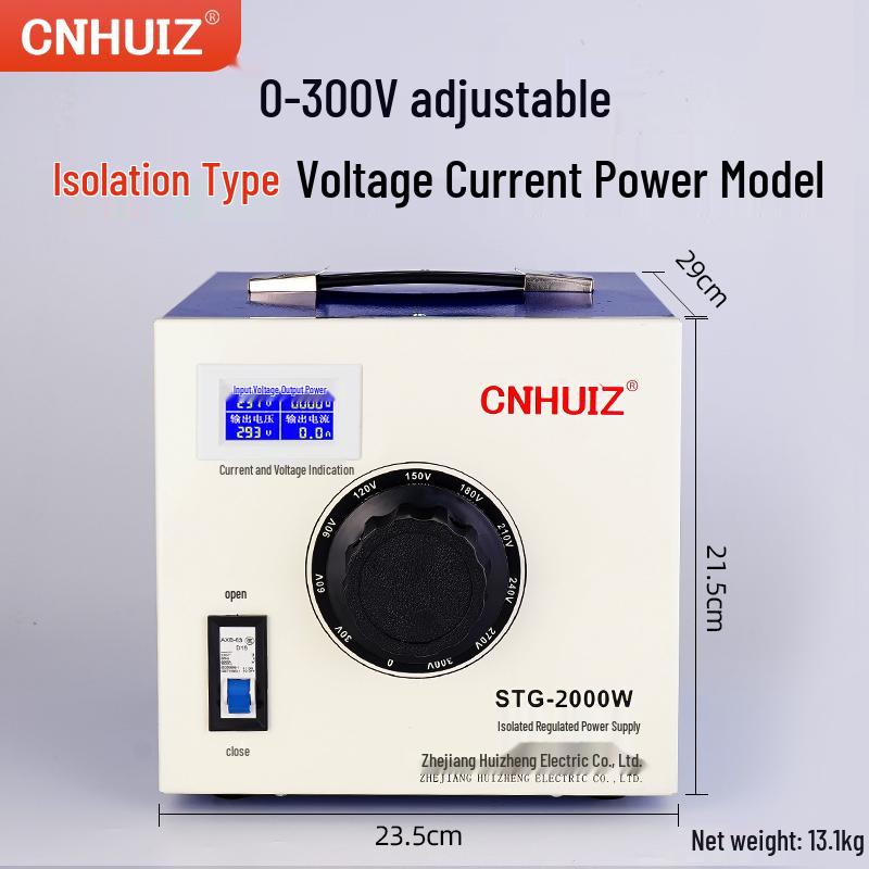 220V Household Single-Phase Voltage Regulator, STG-500W Adjustable Transformer, 0-300V Power Supply