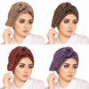 Modern Ladies Sequin Twisted Headscarf Hat With Ethnic Style For All Seasons