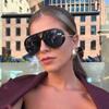 New Luxury Designer Oversized Pilot Sunglasses Women Men Vintage Punk Double Bridge Sun Glasses