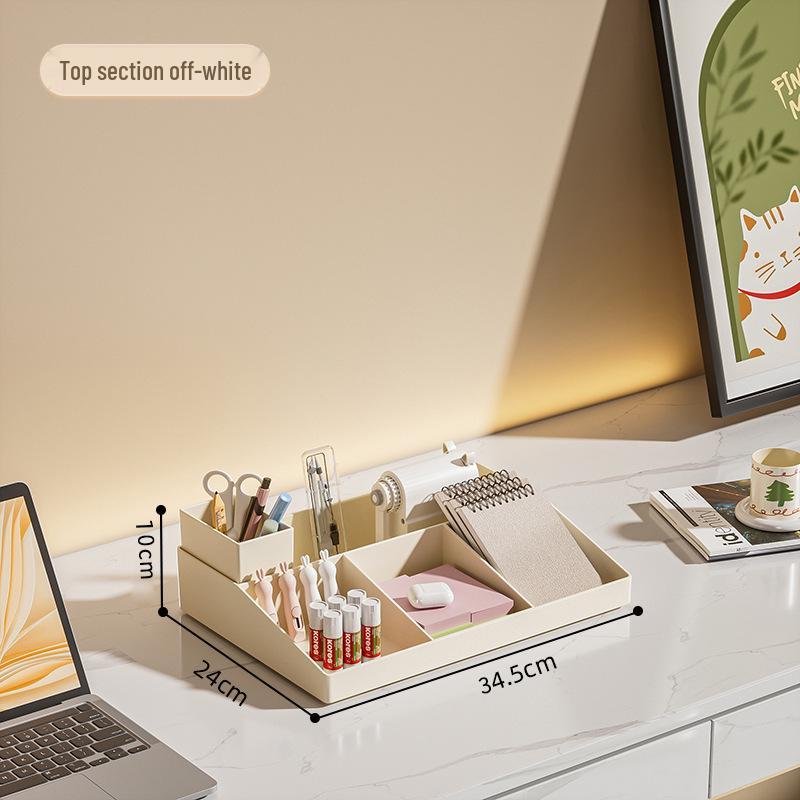 

Настольный ящик для хранения с выдвижным ящиком – Пыленепроницаемый, прозрачный органайзер для стола в общежитии и офисных канцелярских товаров/книг/документов