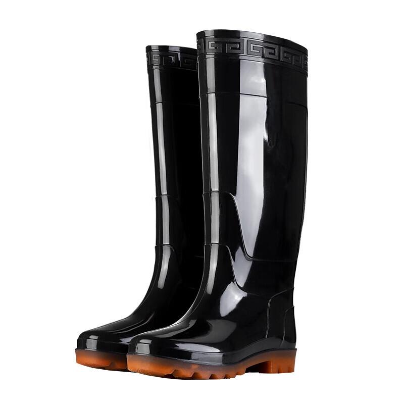 DAXTE Men's Lined High-Top Rain Boots