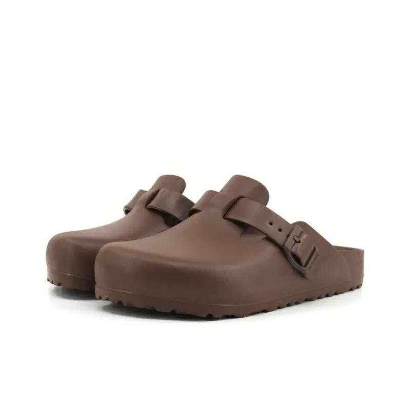 Birkenstock Women Trendy Slip On EVA Closed Toe Clogs Dark Brown 1027363 41