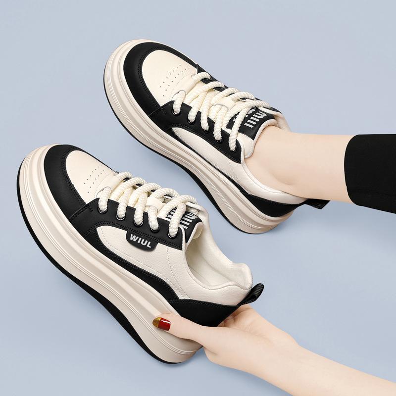 Internet Celebrity Hit Board Shoes, Women's Spring and Autumn New Thick-soled Heightening Women's Shoes, Casual Sports Versatile Shoes