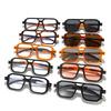 New Popular Square Sunglasses for Women Men Vintage Brand Designer Punk Sun Glasses Gradient Lens Eyeglasses UV400