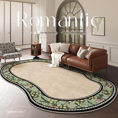 2024 New Retro French Antique Irregular Shaped Carpet for Living Room, Bedroom, and Bedside - Free Maintenance