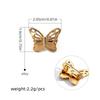 2pcs Universal Doji Brooch  Clothes  Bags  Accessories  Buckle Pin  Collar Corner Decoration  Four-pointed Star Pin