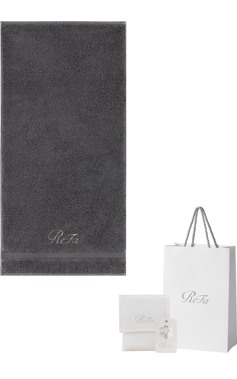 

Store ReFa MINI BATH TOWEL with Shopper Bag [Official Exclusive] (Dark Gray)