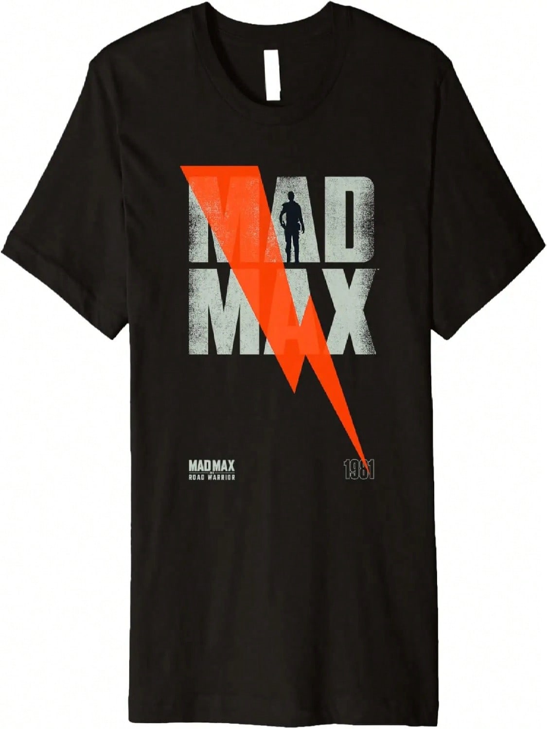 WB100 Mad Max The Road Warrior 1981 Vintage Lightning Poster Premium T-Shirt S разноцветный