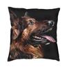 German Shepherd Modern Throw Pillow Covers Home Decor Shepherd In The Snow Cushions for Sofa Double Sided Print Chair Cushion