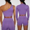Seamless European and American Yoga Set: Women's Sports Bra & High-Waisted Pants with Long Sleeves