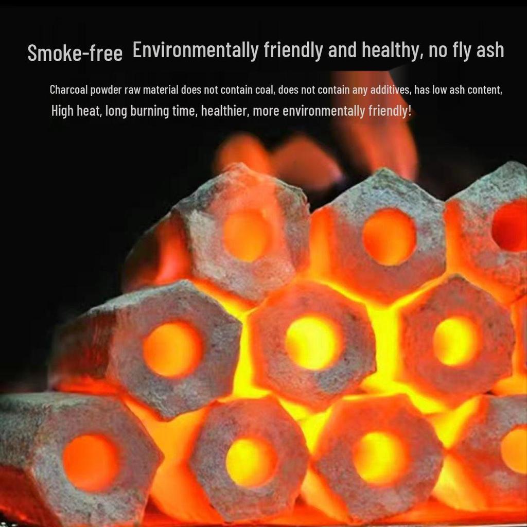 Flammable Smokeless BBQ Charcoal: Heat-Resistant, Long-Lasting Charcoal for Home Grilling
