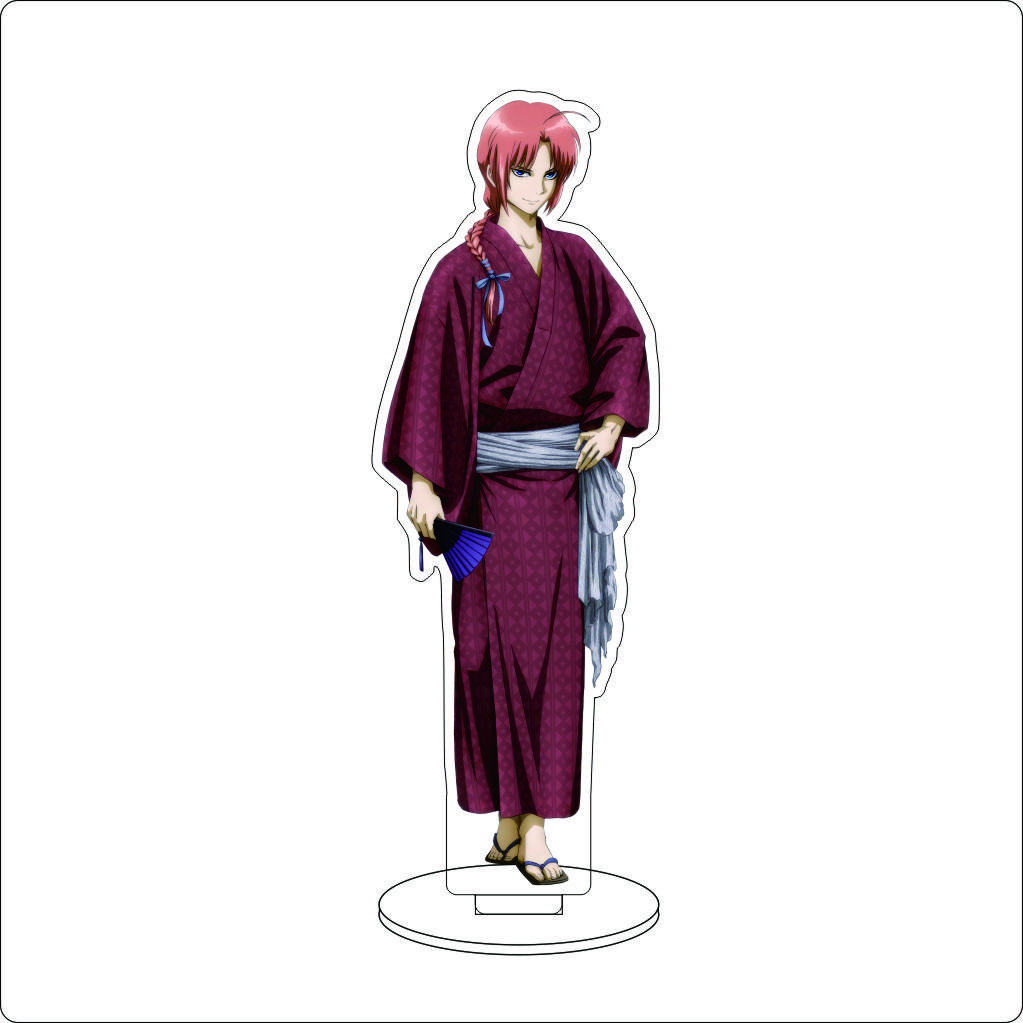 16CM Anime Gintama Cosplay Acrylic Stand Ornaments Kagura Kondou Isao Katsura Kotarou Sakata Gintoki Figure Stand Gifts