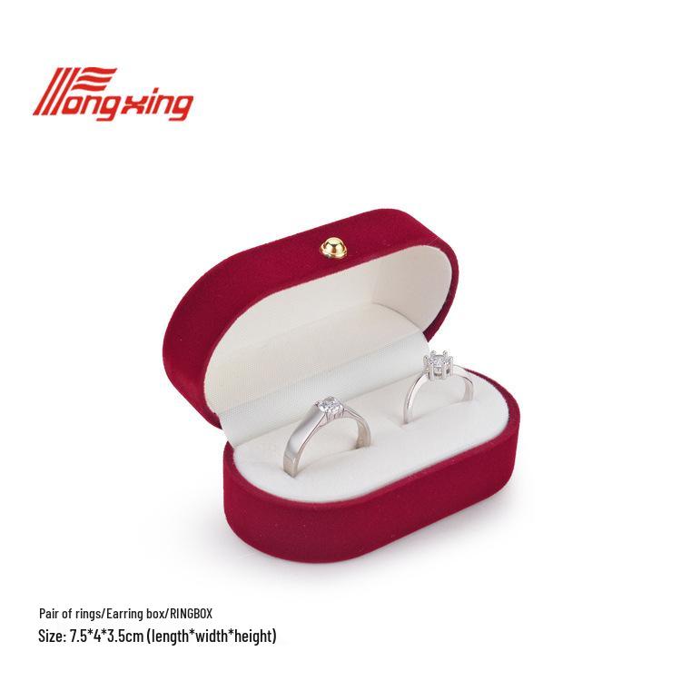 

Роскошная бархатная шкатулка для украшений для колец и серег - Элегантное решение для хранения