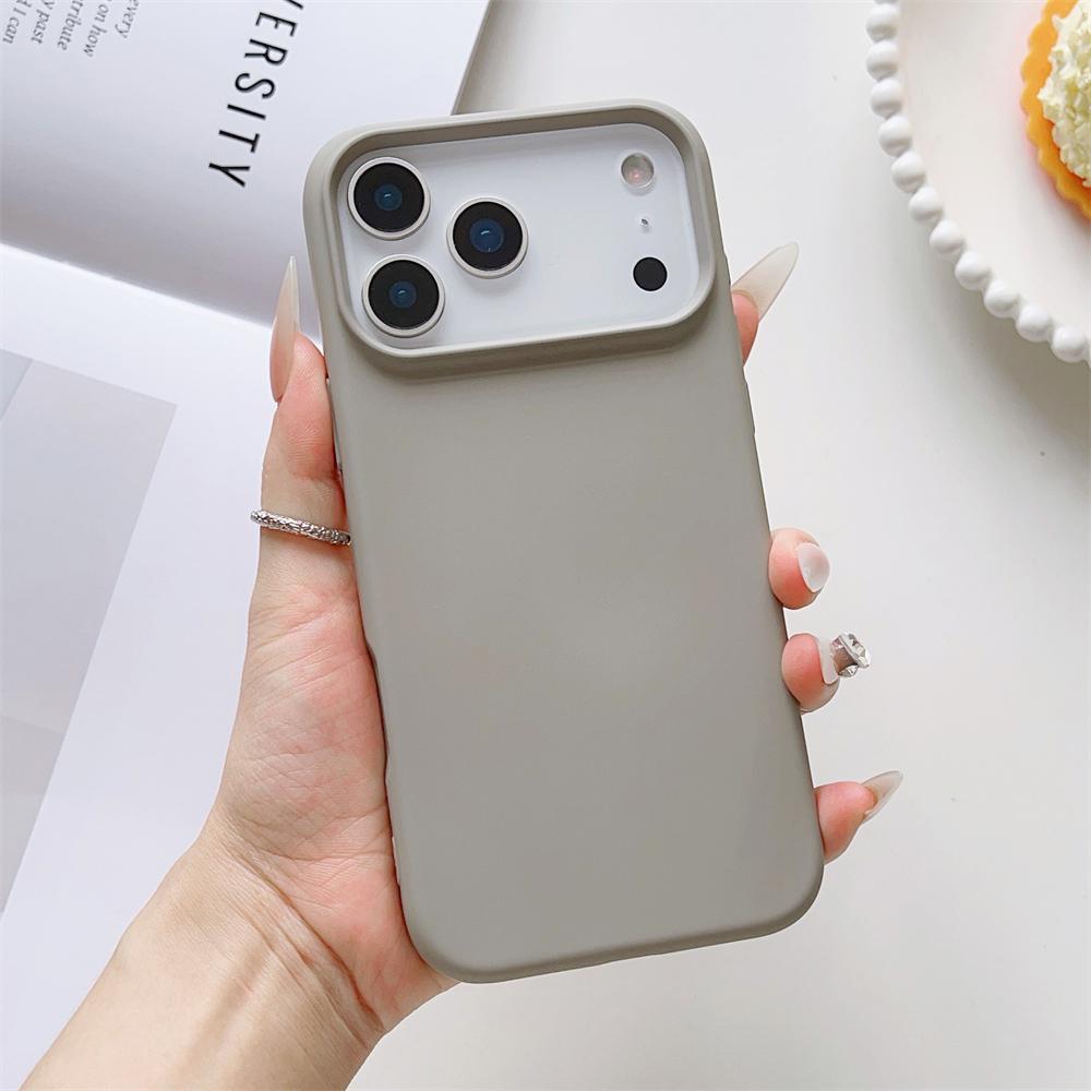 Matte Candy Color Phone Case for iPhone 17 Air 16 16E 15 Pro Max Liquid Silicone Shockproof Protection Skin Feeling Solid Cover