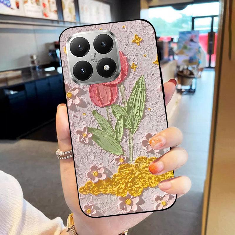 Soft Case For Xiaomi 15T 15 T Fundas Black TPU Silicone Back Cover For Xiaomi15T Phone Case Shockproof Protective Cartoon Coque