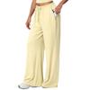 Breathable Wide-Leg Loose Casual Yoga Pants with Elastic Drawstring for Women