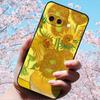 For Google Pixel 9a 3D Relief Flower Emboss Soft Silicone Case Cartoon Painted Back Cover for Google Pixel 9a 9 A 3D Relief Case