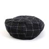 Universal Chemistry Retro Check Gray Wool Beret Check Beret