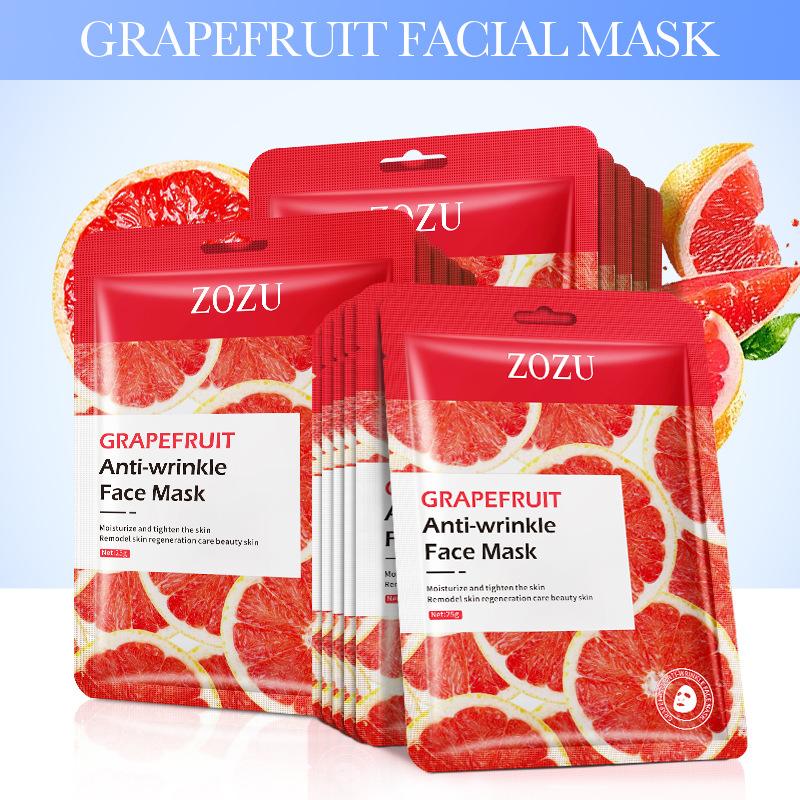 

ZOZU Фруктовая комбинация омолаживающая маска для лица Увлажняющая маска grapefruit