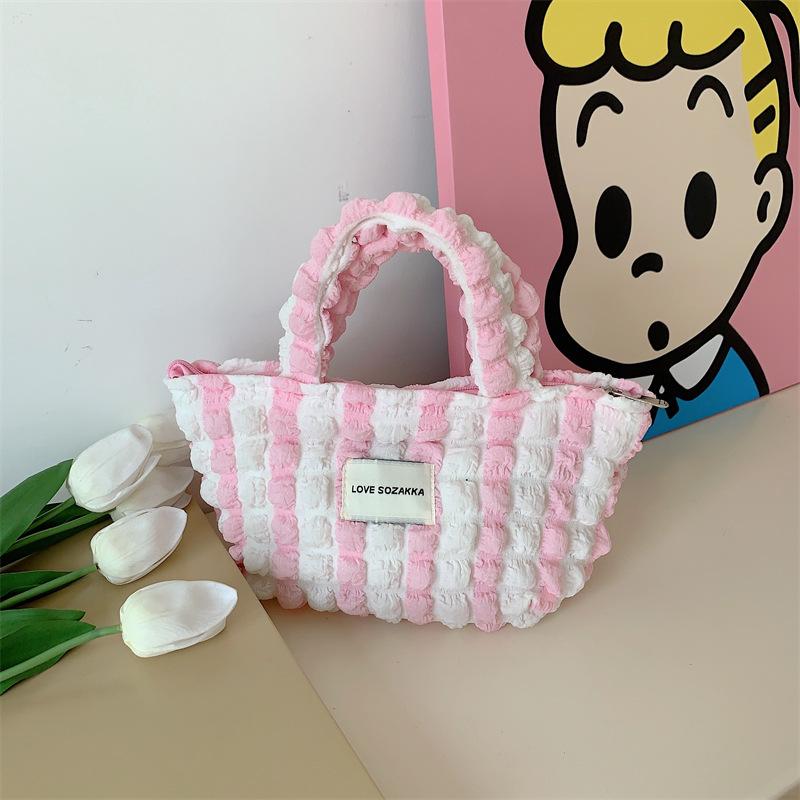 

Сумочка-міхур для покупок, полотняна сумка для повсякденного ледачого стилю, переносна сумка-тоут