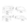 RV Door Stopper Round Small Doors Catch Spare Parts Convenient Wide Application Lightness Drawer Replacement Parts