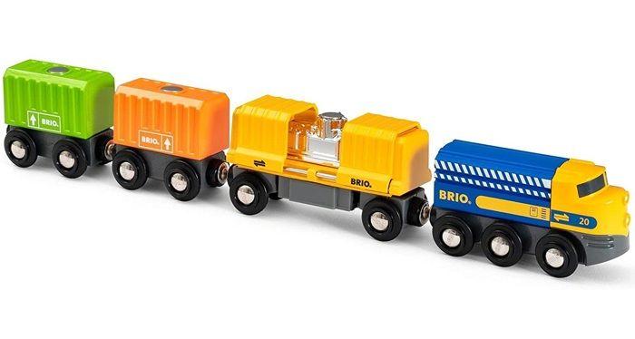 Train de marchandises brio - ravensburger - 7 pièces - mixte dès 3 ans - 33982