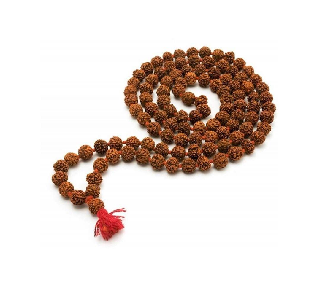 Чётки из Рудракши (7 мукхи), Rudraksha Mala Certified Nepal (54 beads), Kalyan Puja
