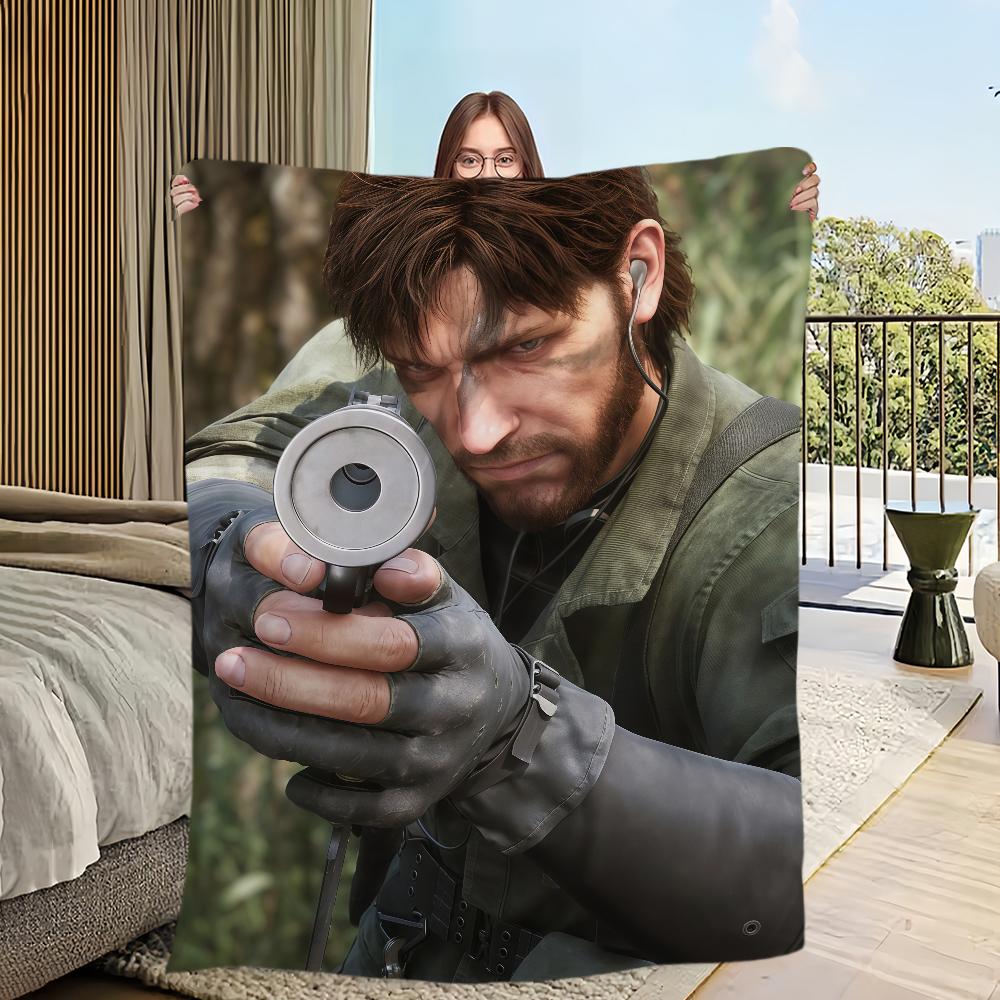 M-Metal G-Gear S-Solid Delta Snake Eater Flannel Warm Comfort Soft Plush Blanket For Picnic Beds Sofas Homes And Bedrooms