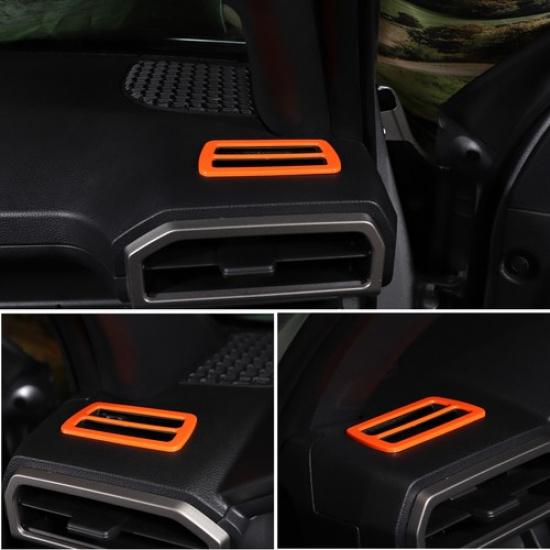 Orange ABS Dashboard Air Outlet Frame Trim For Toyota Tacoma 2024+ US