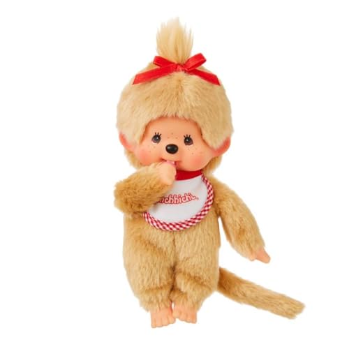 Sekiguchi Monchhichi Premium Standard S Beige Girl 251834 H21.5 x W13 x D7.5cm