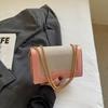 New fashion chain single shoulder messenger bag niche temperament underarm bag personality contrasting color commuter small square bag women