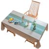 Simple Tablecloth Color Matching Embroidered Tablecloth Household Coffee Table Mat Tablecloth Table Mat