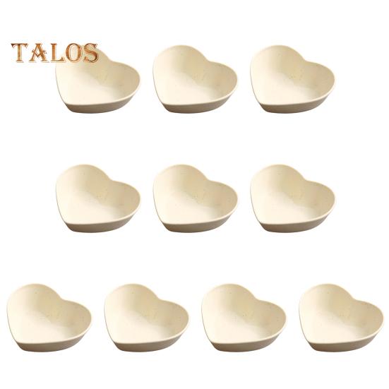 10 pezzi piatto per salsa per uso alimentare, contatto, mantenere pulito, ecologico, moda, portatile, a forma di foglia, piatto per salsa, strumento per la tavola, per il ristorante