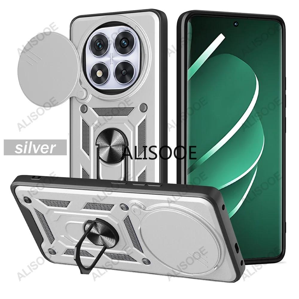 

Funda для Redmi Note 14 Pro Plus 5G (Глобальный) Чехол POCO X7 Pro с кольцом-подставкой для камеры и чехлом для Xiaomi Redmi Note 14 5G Capa Redmi Note14 Pro 4G серебряный