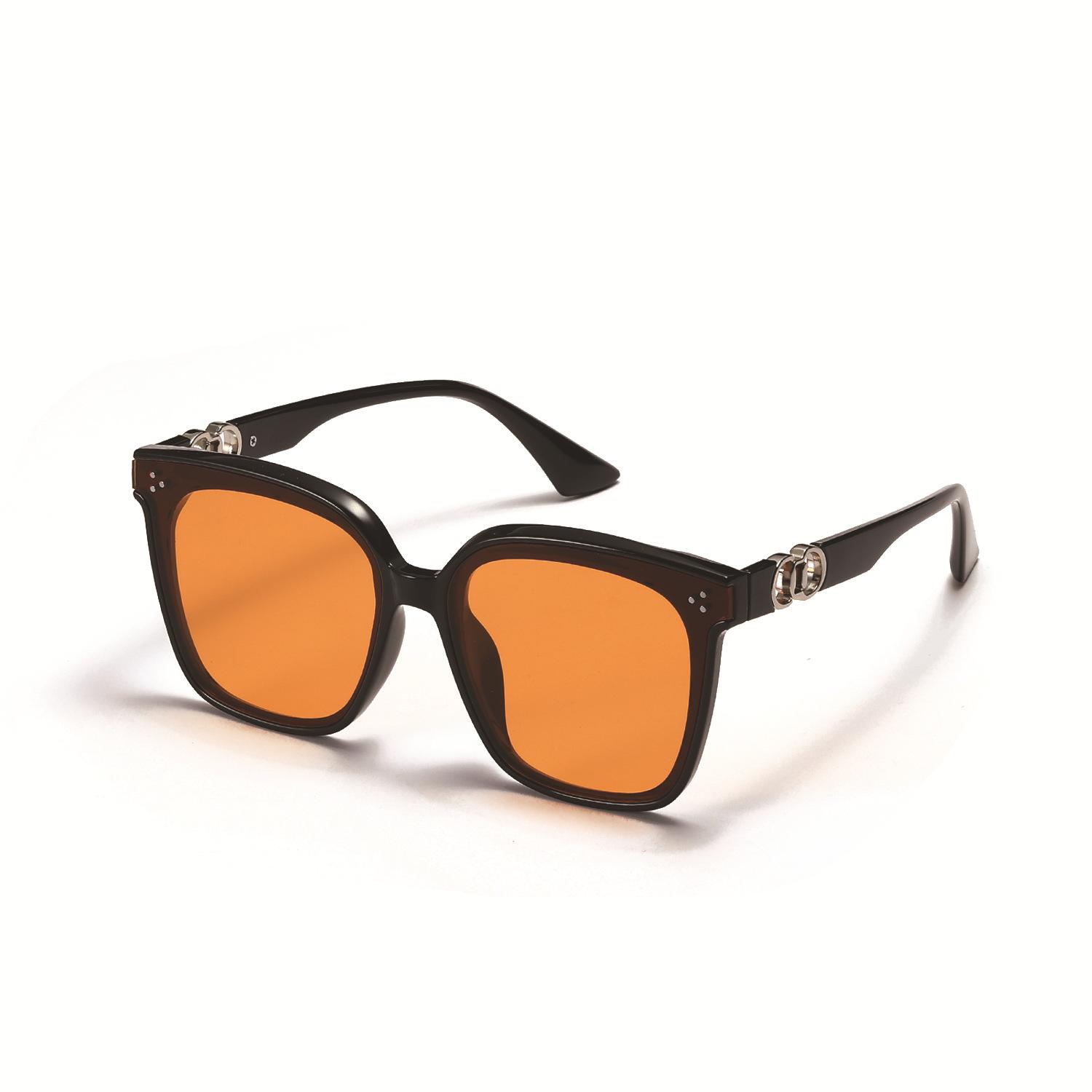 

Очки B343 Rivet Square Large Frame Trendy Temple Metal Sunglasses Women s Sunglasses Trendy Men