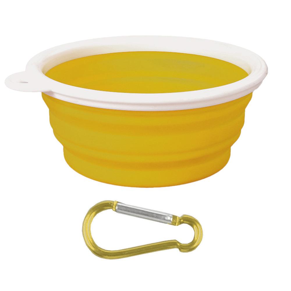 Dog Bowl Portable Folding Pet Bowl Collapsible Silicone Water Bowl for Dog Outdoor Travel Puppy Feeder Dish Food Container