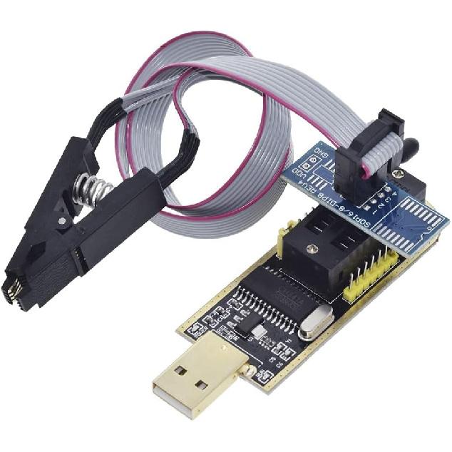 CH341A 24 25 Series EEPROM Flash BIOS USB Programmer Module +SOIC8 SOP8 Test Clip for EEPROM 93CXX/25CXX /24CXX