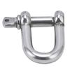 Screw Pin Anchor Shackle Stainless Steel DShaped Bow Shackle for Chains Outdoor Camping Survival Rope(M10 )
