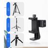 Double-Sided Phone Clip Desktop Tripod & Handheld Selfie Stick with Teleprompter for Live Streaming