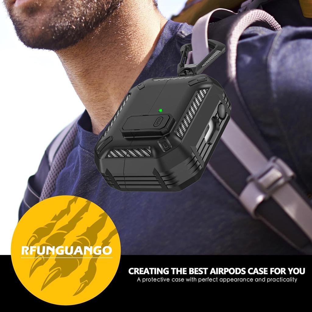 Security Lock Cover for Samsung Galaxy Buds 3 Pro Buds3 Buzz 3 Pro Case Shockproof Funda for Samsung Buds 3 Pro Sleeve With Hook